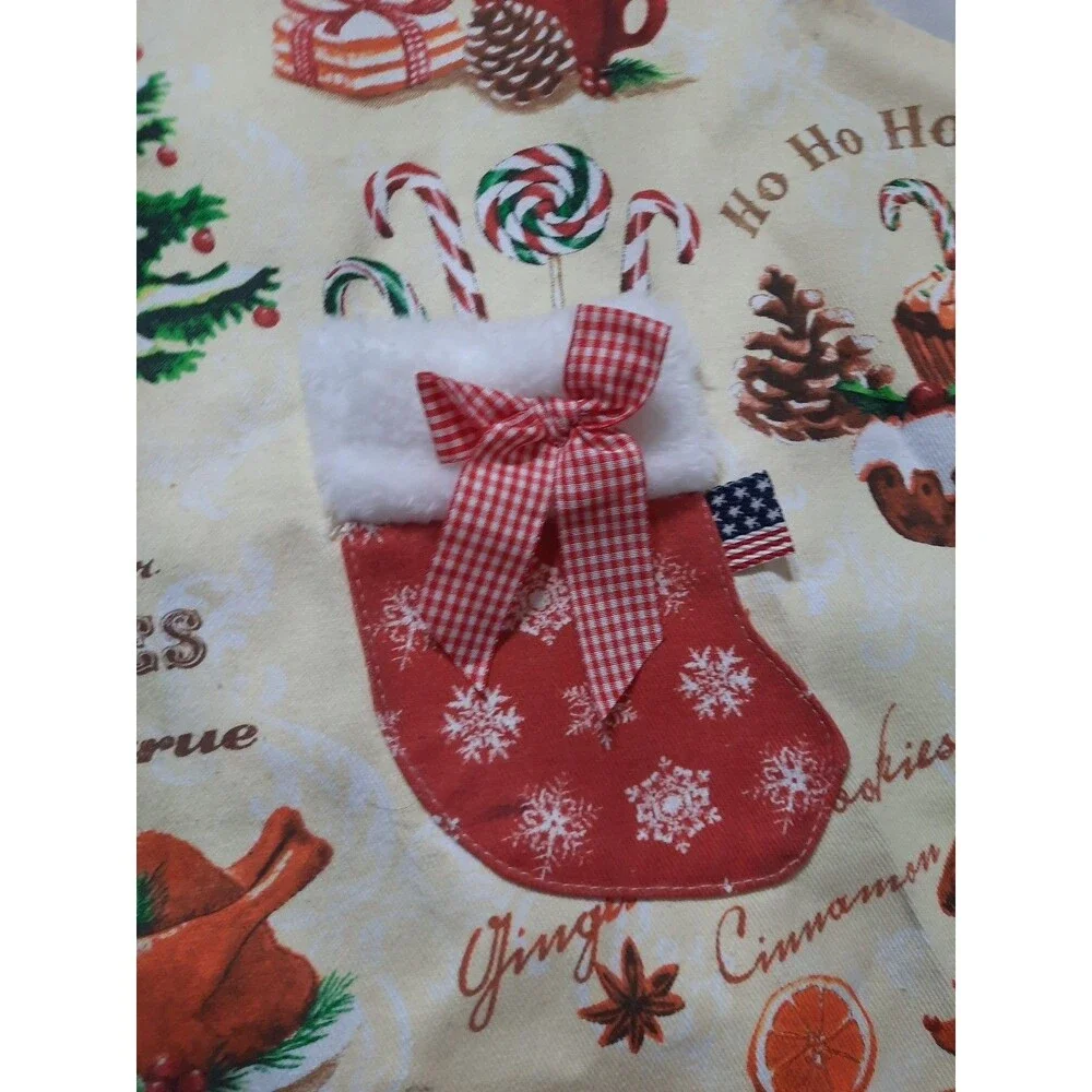 NWT Kitchen Chic “Marry Christmas” Adjustable Christmas Theme Apron